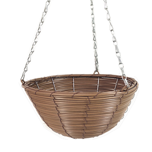 PE rattan round hanging basket-RBR-09