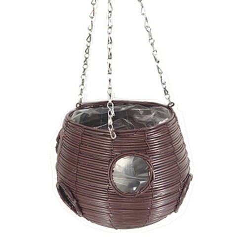 PE rattan round hanging basket-RBR-24