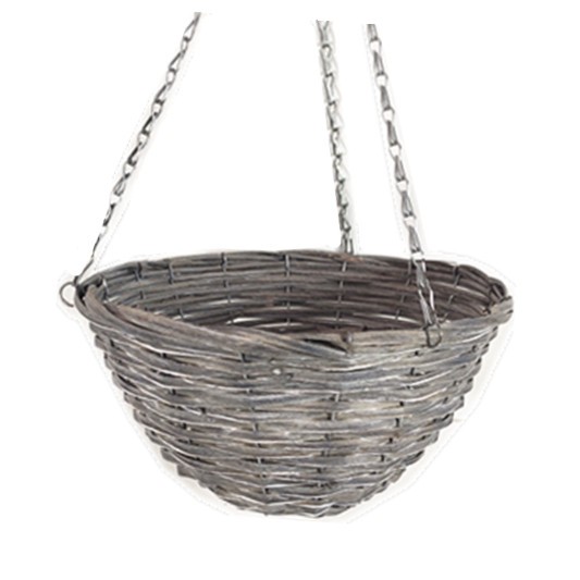 Rattan chip round hanging basket-RBR-06