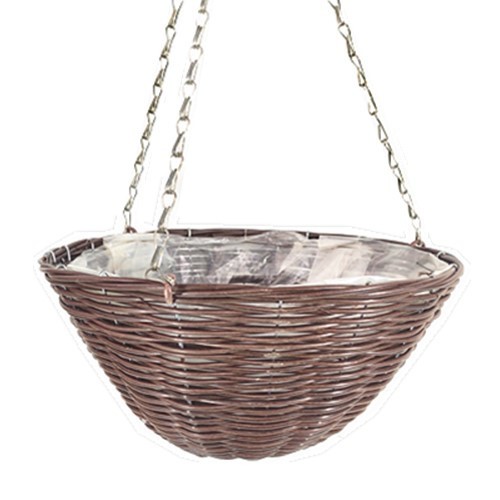 PE rattan round hanging basket-RBR-10