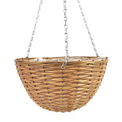 PE rattan round hanging basket-RBR-11