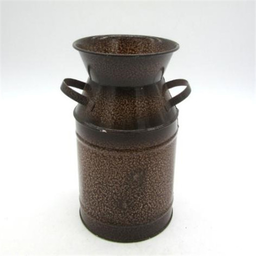 Metal dried flower pot with handle - 16SF660