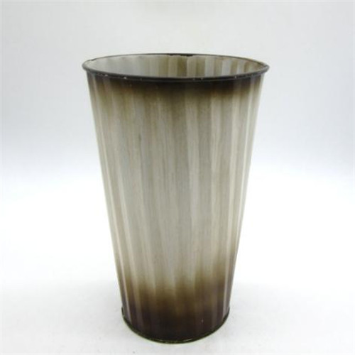Tin metal flower pot for artificial flower - 16SF667
