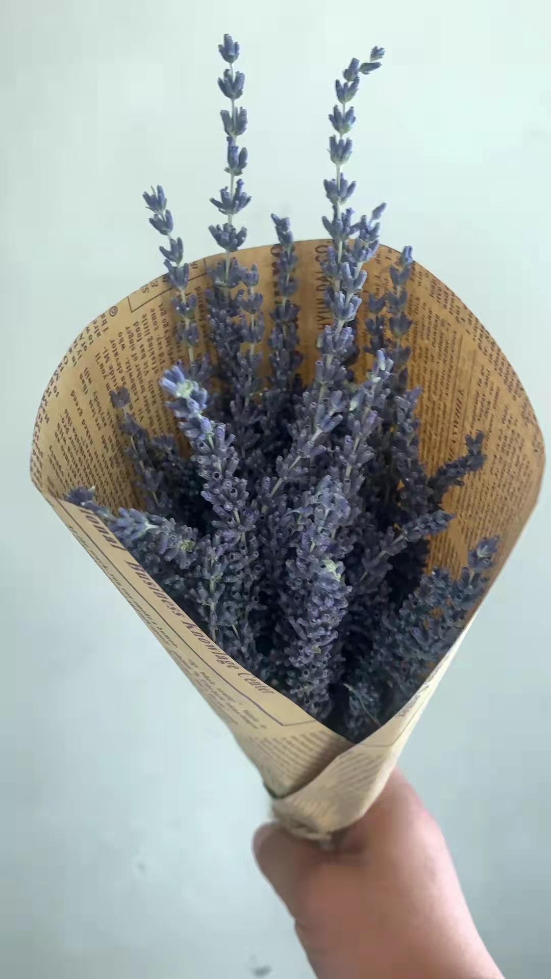 Dried lavender flower bouquet