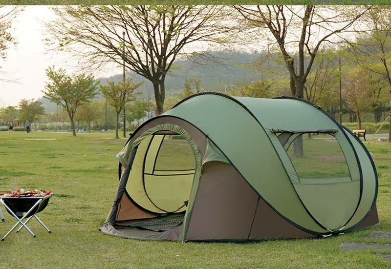 Full automative pop-up tent