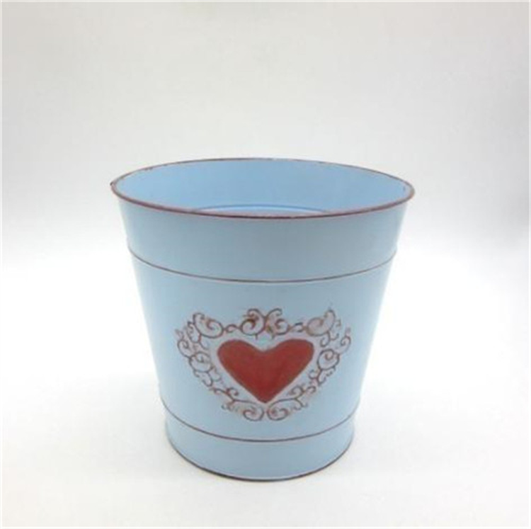 Round metal flower pot -16MX612